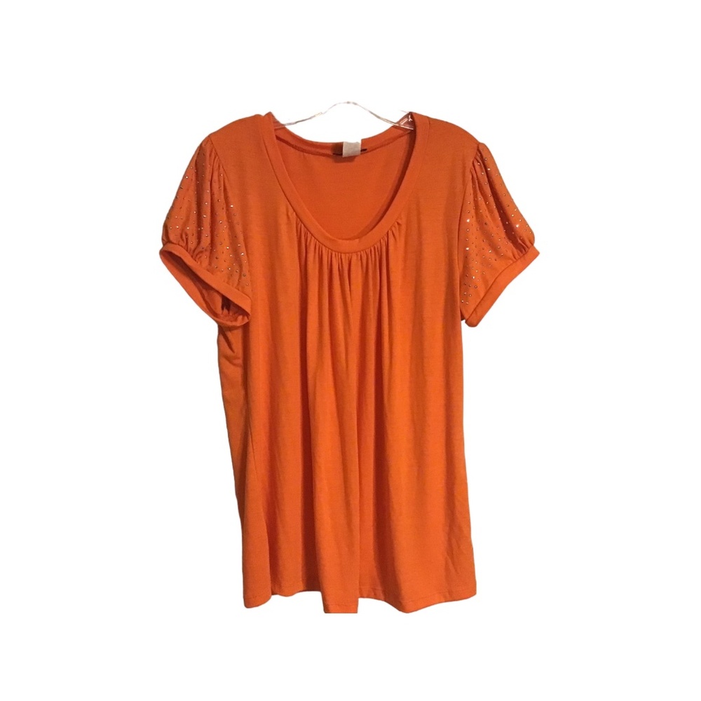 Candy Rain Orange Top 2X